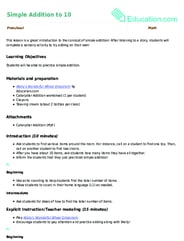 Simple Addition to 10