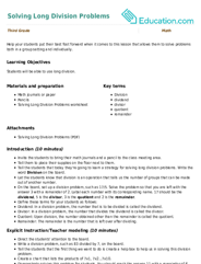 Solving Long Division Problems
