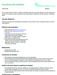 Sounding with Syllables