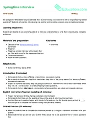 Springtime Interview