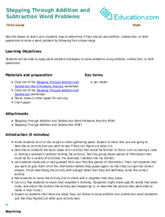 Stepping Through Addition and Subtraction Word Problems