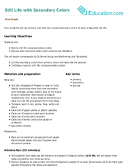 Still Life with Secondary Colors