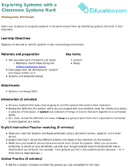 Exploring Systems with a Classroom Systems Hunt