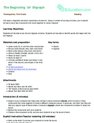 The Beginning 'sh' Digraph