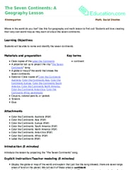 The Seven Continents: A Geography Lesson