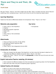 There and They're and Their, Oh My!