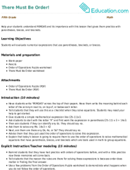 There Must Be Order!