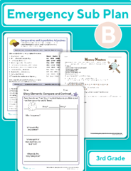 Third Grade Daily Sub Plan 2