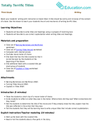 Totally Terrific Titles