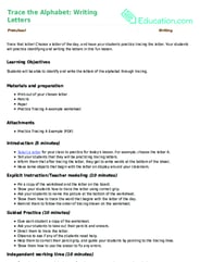 Trace the Alphabet: Writing Letters