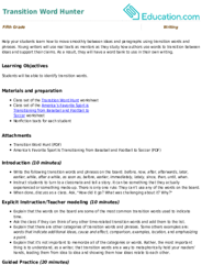 Transition Word Hunter