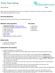 Tricky Time Telling
