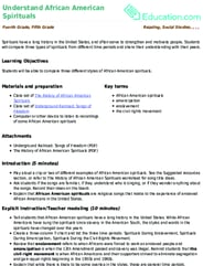 Understand African American Spirituals