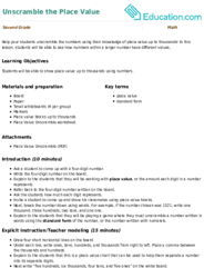 Unscramble the Place Value