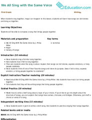 We All Sing with the Same Voice