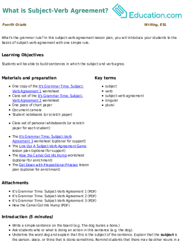 What is Subject-Verb Agreement?