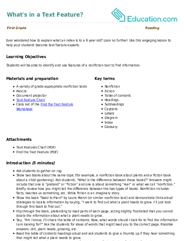 What's in a Text Feature?