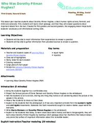 Who Was Dorothy Pitman Hughes?