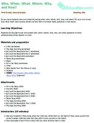 Who, When, What, Where, Why, and How?