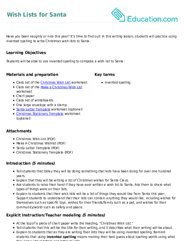 Wish Lists for Santa