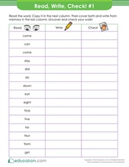 Read, Write, Check! #1