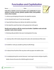 Punctuation and Capitalization