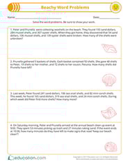 Beachy Word Problems
