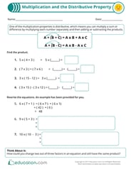  Multiplication and the Distributive Property