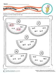 Subtraction Watermelons