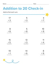 Addition to 20 Check-in