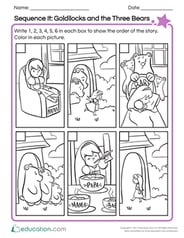 Sequence It: Goldilocks and the Three Bears