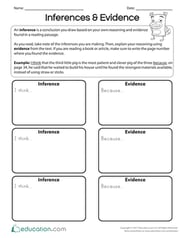 Inferences & Evidence