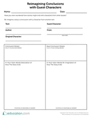 Re-imagining Conclusions with Guest Characters