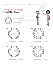 Telling Time Worksheets 2nd Grade Common Core Time Worksheets | Time