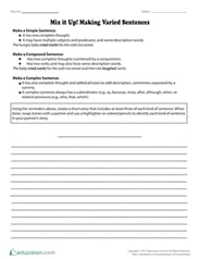 Three Sentence Structures