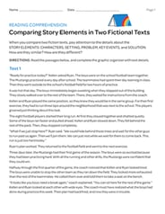 Elements Of A Story Worksheets 3rd Grade