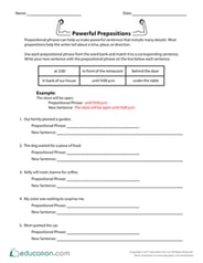 Powerful Prepositions