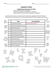 Capitals in Titles