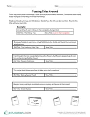 Turning Titles Around