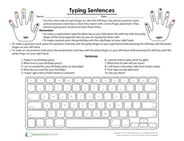 Where Do My Fingers Go? Typing Sentences