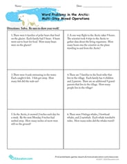 Word Problems in the Arctic: Multi-Step Mixed Operations