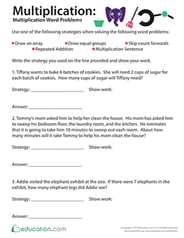 Multiplication: Word Problems (Part One)