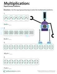 Multiplication: Equal Group Problems (Part One)