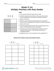 Shade It In! Multiply Fractions with Area Models