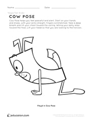 Yoga for Kids: Cow Pose
