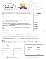 The Incredible Suffix: -ible