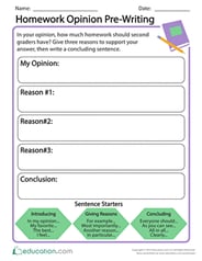 Browse Printable 2nd Grade Opinion Writing Worksheets | Education.com