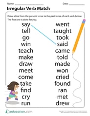 Irregular Verb Match