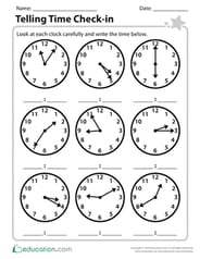 Telling Time Check-in