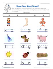 Know Your Short Vowels!